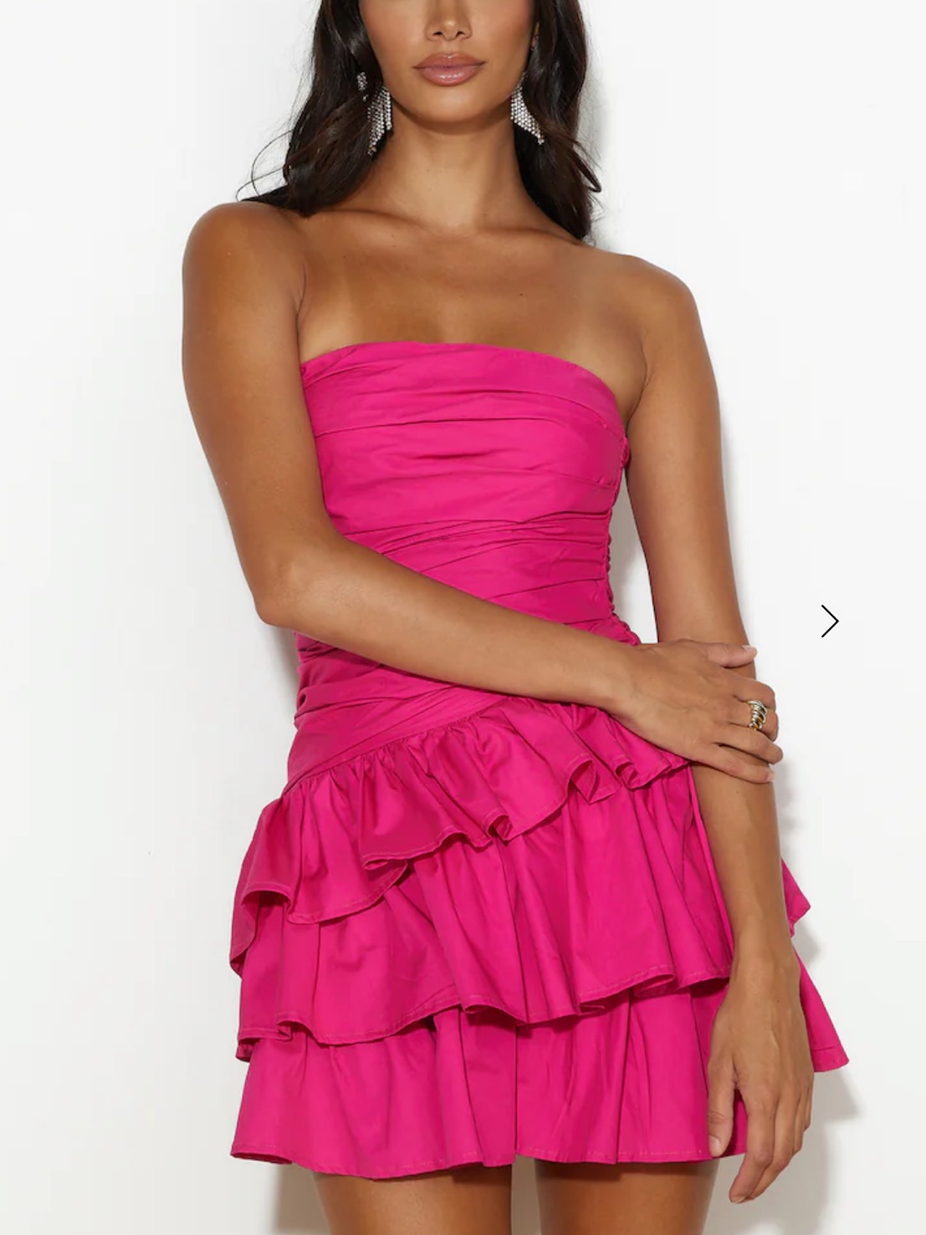 Hello Molly Strapless Attention Snatch Mini Dress Pink